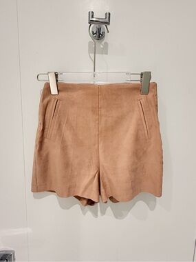 Fashion Nova Faux Suede High-Waisted Shorts – Size Medium